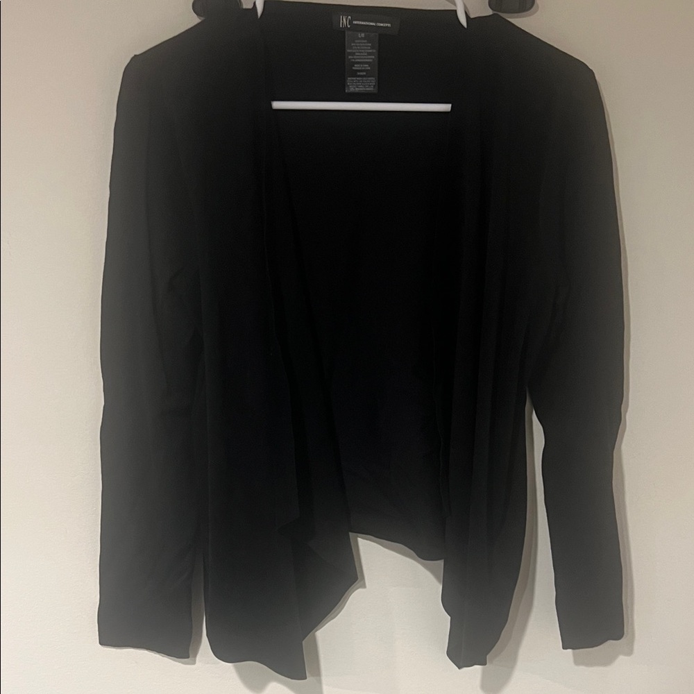 INC International Concepts Black Cardigan
